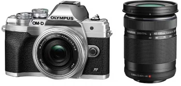 Olympus OM-D E-M10 Mark IV + ED 14-42mm EZ PANCAKE + ED 40-150mm F4-5.6 R (Sidabrinis)