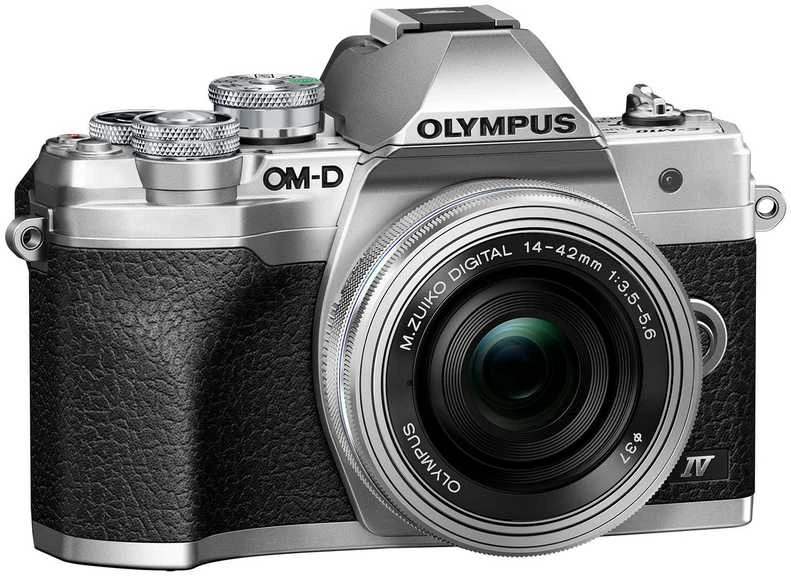 Olympus Apie sistemą Olympus OM-D E-M10 Mark IV (Sidabrinis) + 14-42mm f/3.5-5.6 EZ