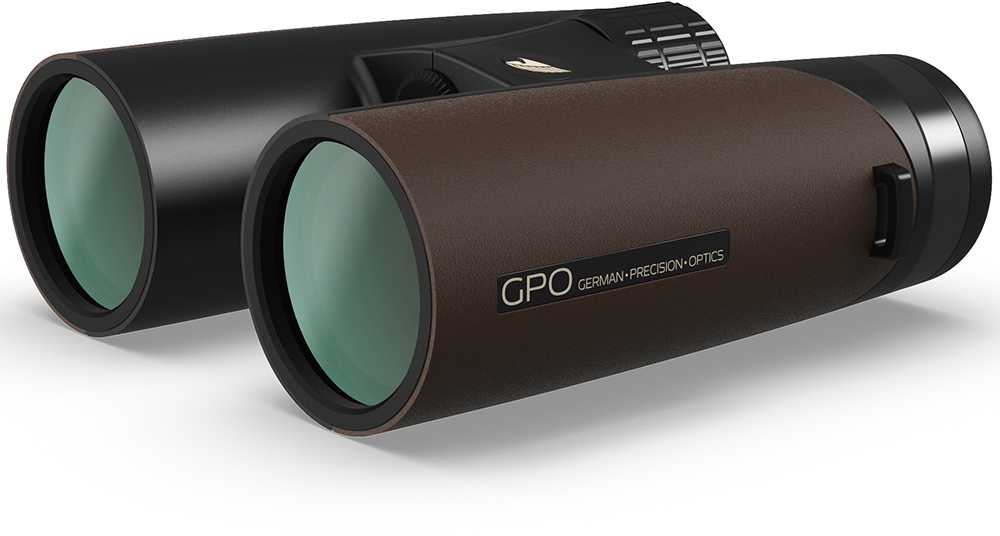 Optinis prietaisas - GPO Passion 10x42ED žiūronai 10x didinimas atsparus vandeniui rudas