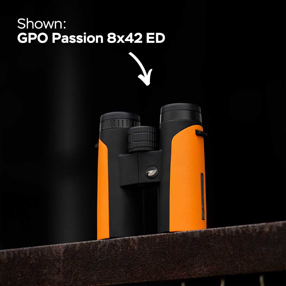 Optinis prietaisas - GPO Passion 8x32ED žiūronai 8x32mm atsparūs vandeniui oranžiniai