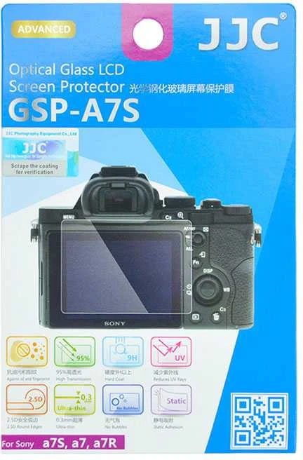 Optinis stiklo apsauginis - JJC GSP A7S/A7R LCD apsauginis 0.5mm skaidrus