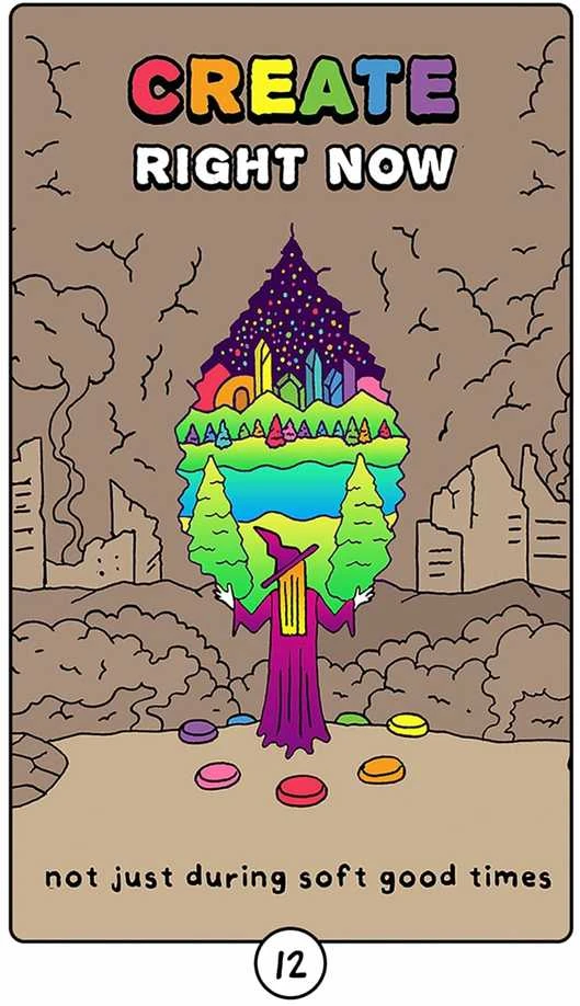 Orakulo Kortos Rainbow Brainskull Andrews Mcmeel Publishing