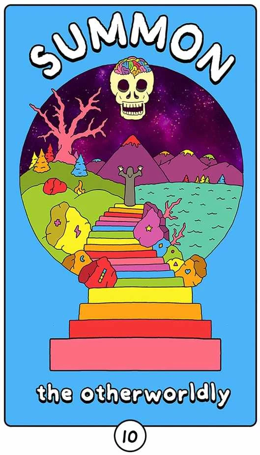Orakulo Kortos Rainbow Brainskull Andrews Mcmeel Publishing