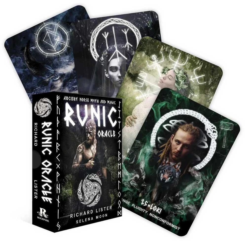 Runic Oracle runų orakulo kortos pranašavimui – Rockpool Publishing
