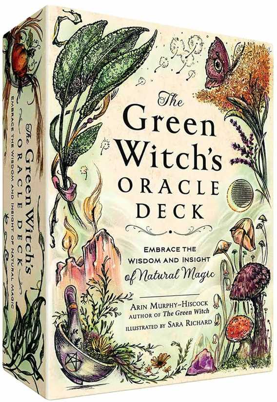 KNYGA Oracle kortos Žalias Witch's Adams Media
