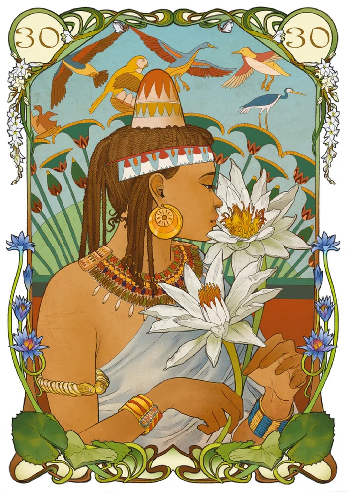 Orakulo kortų rinkinys - Lo Scarabeo Egiptietiškas Lenormand 36 Kortos 88x125mm