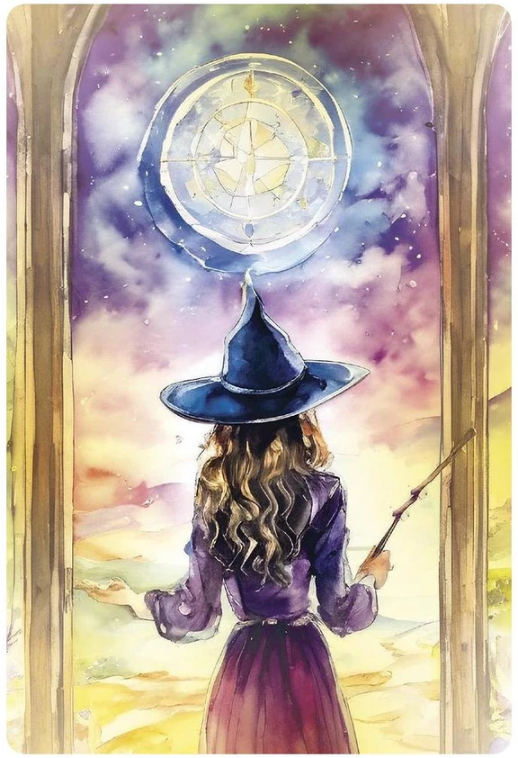 Orakulo kortų kaladė - Llewellyn Witch Whispers Oracle Cards, 40 kortelių, knyga anglų kalba