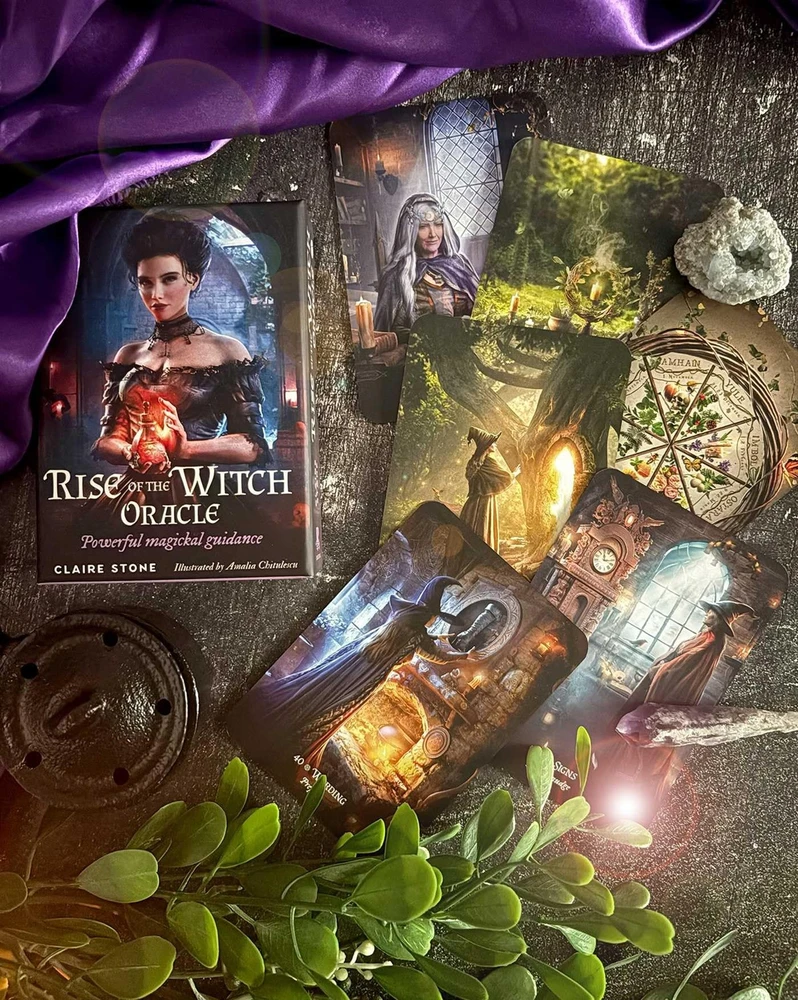 Rockpool Rise of the Witch Oracle – raganų orakulo kortos, 44 kortos