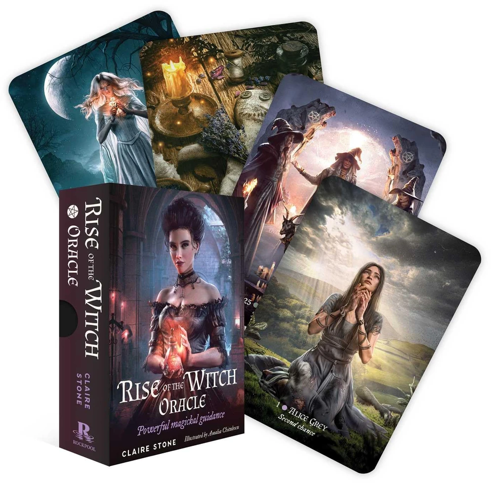 Rockpool Rise of the Witch Oracle – raganų orakulo kortos, 44 kortos