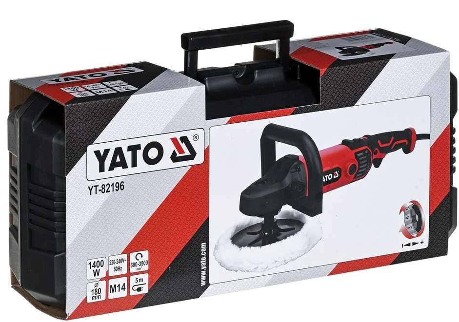 YATO poliruoklis YT-82196 1400W 180mm 600-3500 RPM M14