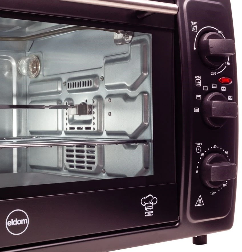 Mikrobangų krosnelė Oven ELDOM PR500 (2000W, juodos spalvos)