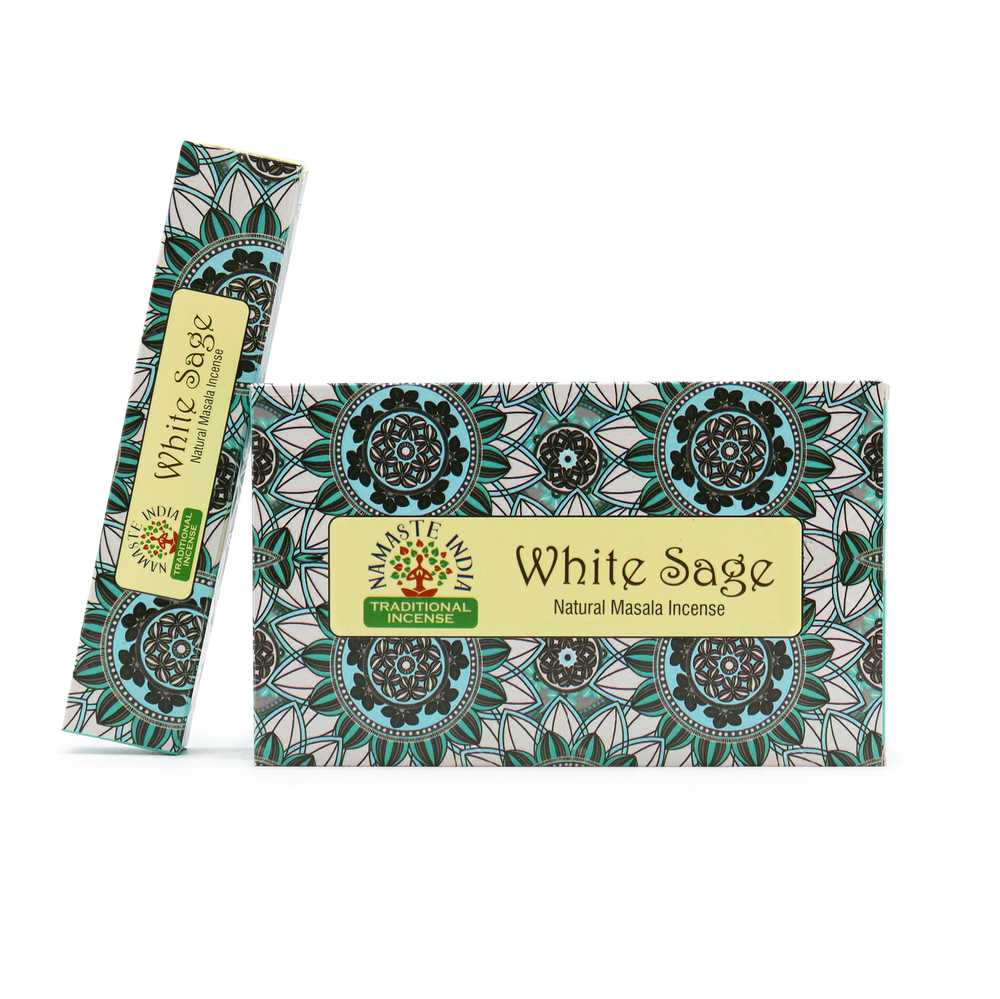 Orkay Kvepalų Lazdelės - Namaste Mandala Masala Baltasis Šalavijas 15 Lazdelių 20 cm