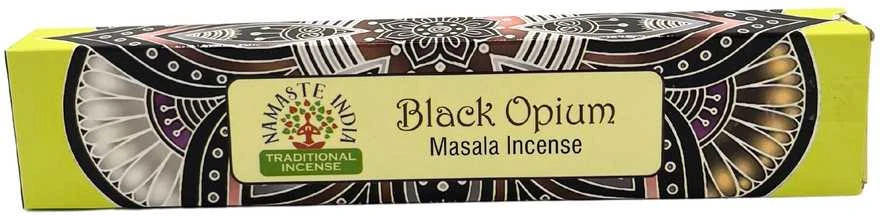 Orkay Kvepiančios Lazdelės - Namaste Mandala Masala Juodas Opium 15 Lazdelių 20cm