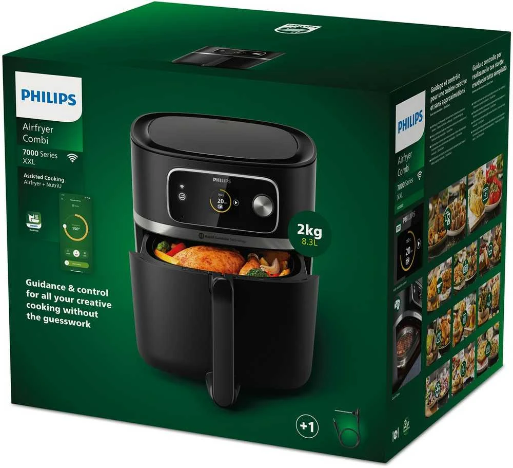 Gruzdintuvė Philips Combi HD9880/90, Juodos spalvos