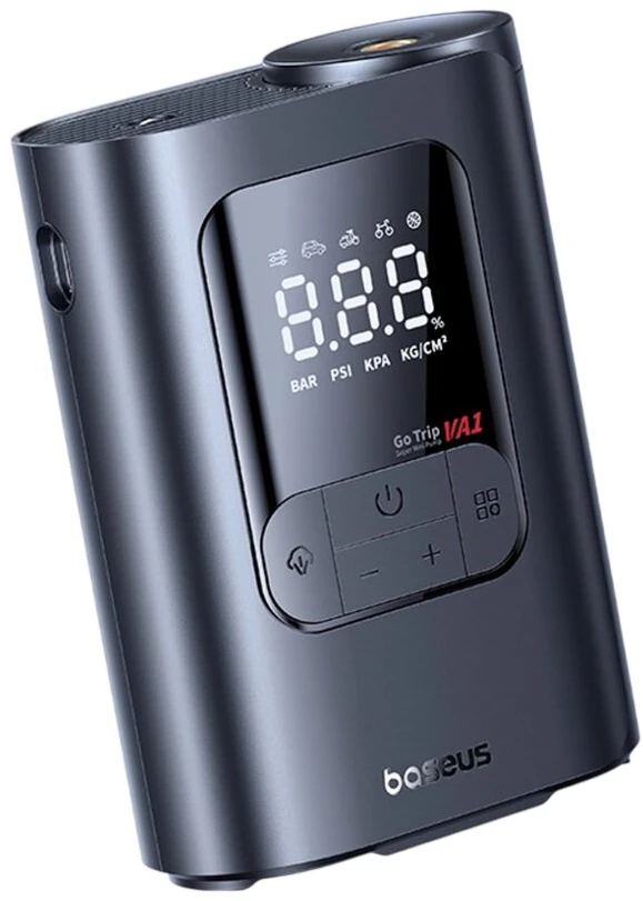 Oro Kompresorius - Baseus GoTrip VA1 Mini 5000 mAh Skaitmeninis Ekranas Juodas