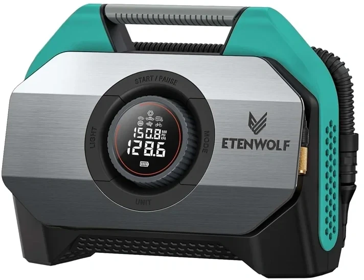 Etenwolf S6 automobilinis oro kompresorius, 11,03 bar, 19 200 mAh (mėlynas)