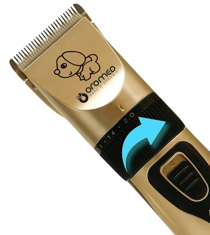Oro-med Gyvūnų Kirpimo Mašinėlė - ORO-PET CUPPER USB Keraminis Peilis Reguliuojamas 3mm-12mm Įkraunamas