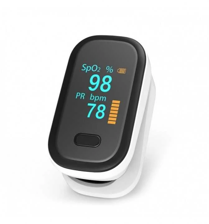 Oro-med Pulsoksimetras - Oromed PULS_ORO-OXIMETER Matuoja 2-100% SpO2, 30-250 bpm, OLED, Balta