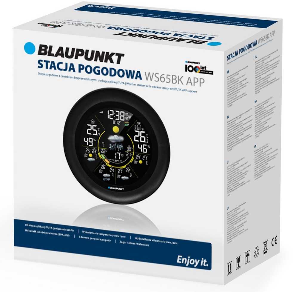 Blaupunkt WS65BK APP weather station juodas