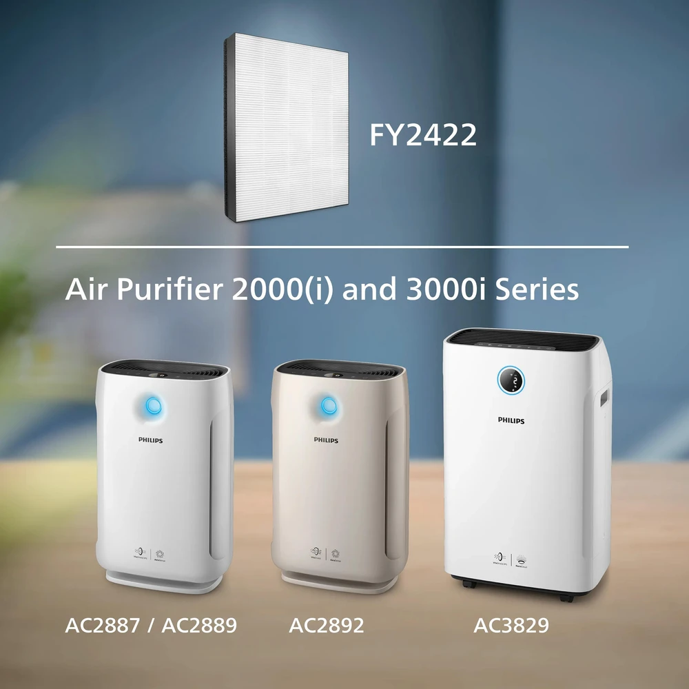 Drėkintuvas „Philips“ 2000 serijos „Nano Protect“ filtras FY2422/30 Sulaiko 99,97 % dalelių