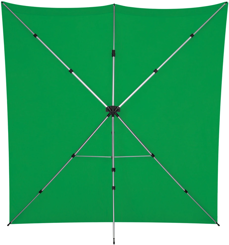 „Westcott X-Drop Pro“ 244 x 244 cm žalios pertvaros rinkinys