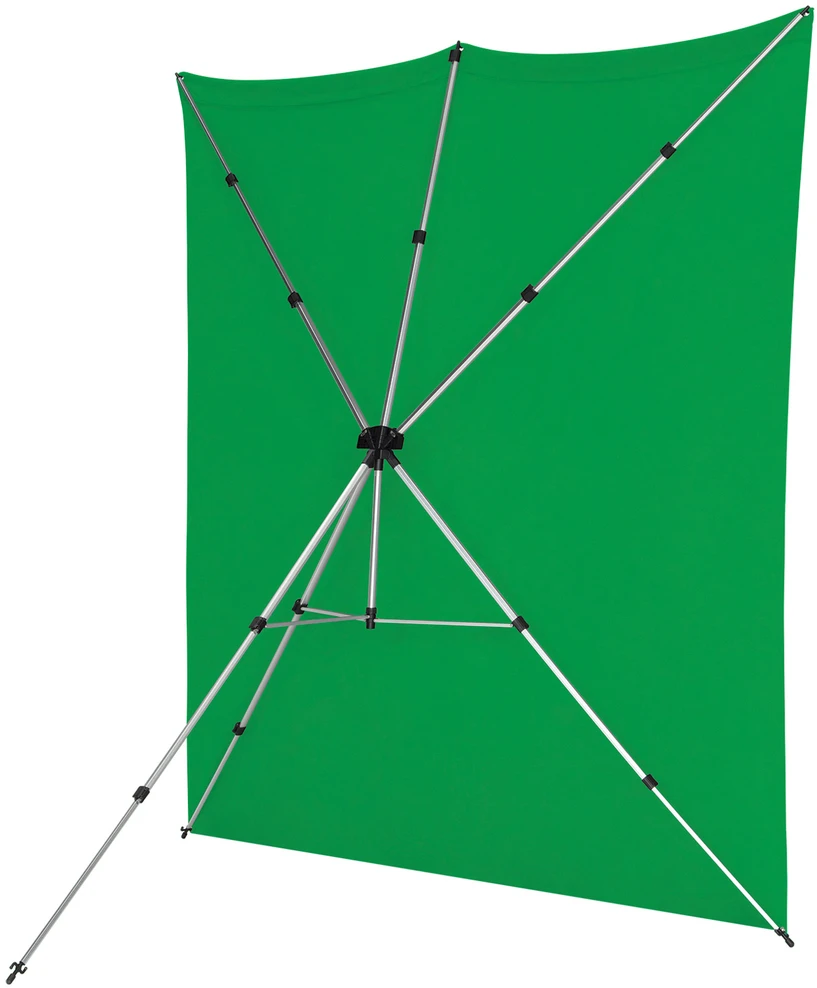 „Westcott X-Drop Pro“ 244 x 244 cm žalios pertvaros rinkinys