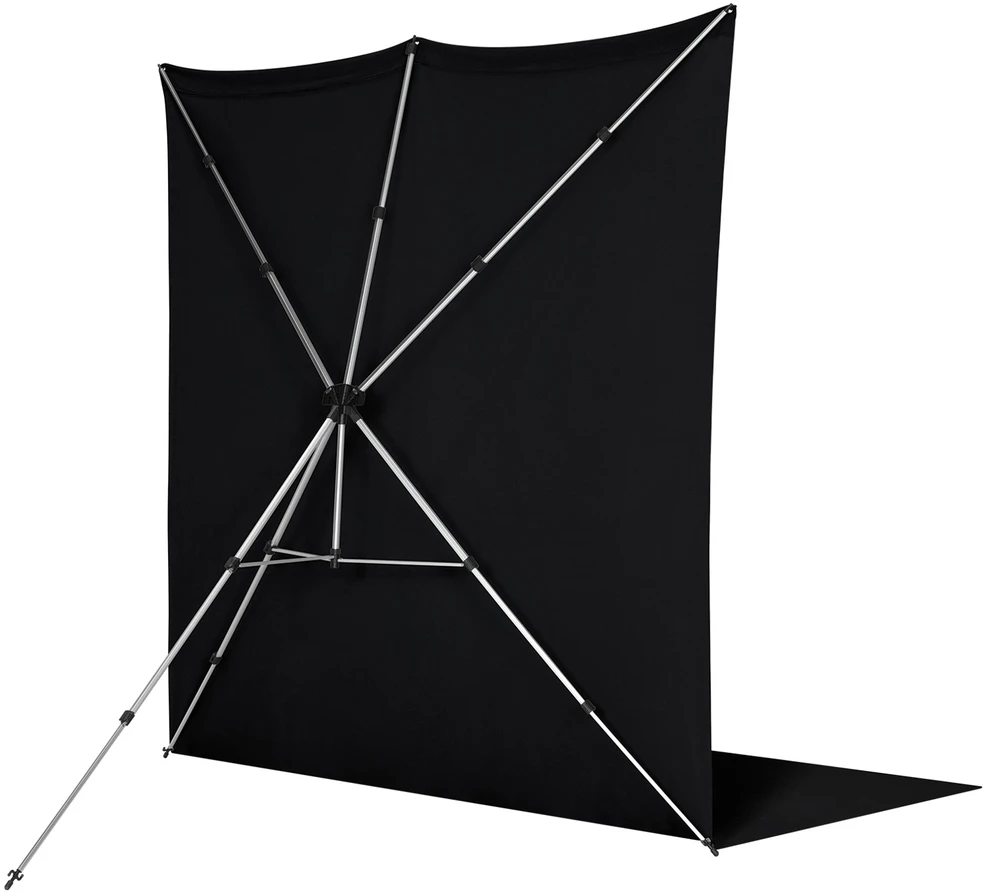 Fotografijos Fonas Rinkinys - Westcott X Drop Pro 8' x 13' Rauko Atsparus Juodas