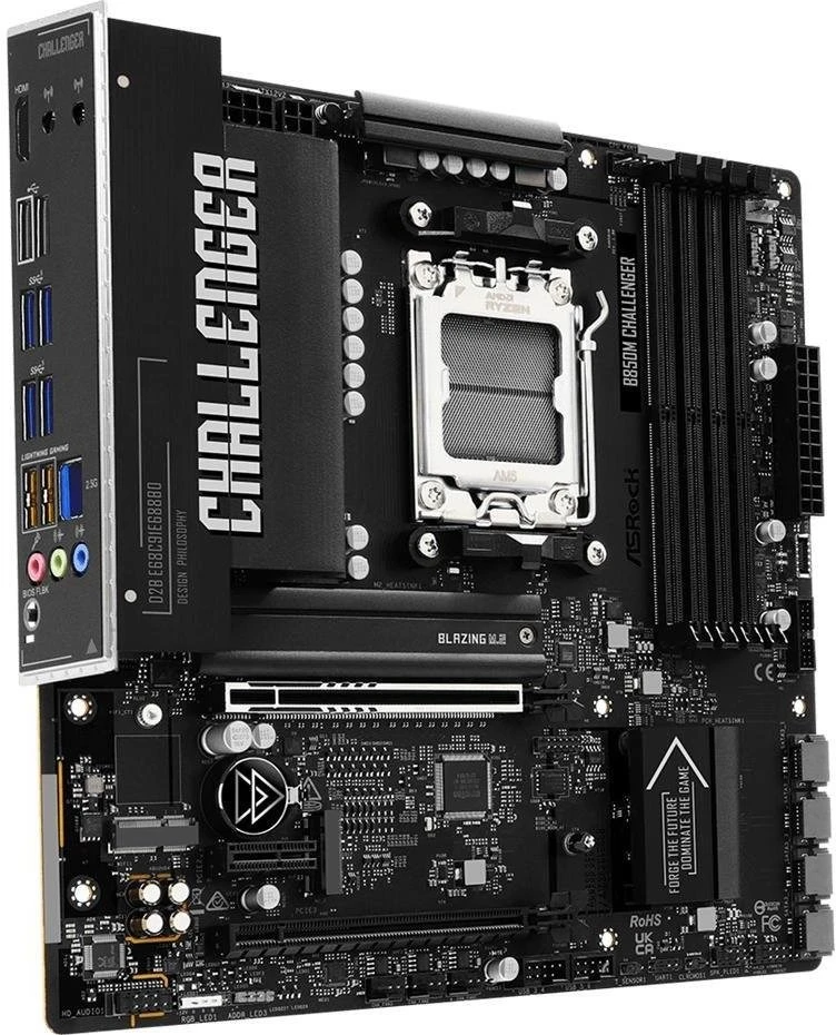 Pagrindinė plokštė - ASRock B850M Challenger Juodas