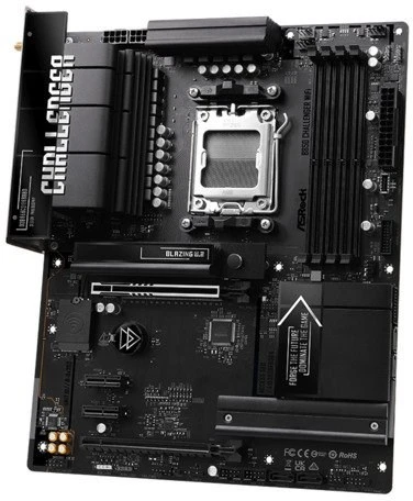 Pagrindinė plokštė - ASRock B850M Challenger Juodas