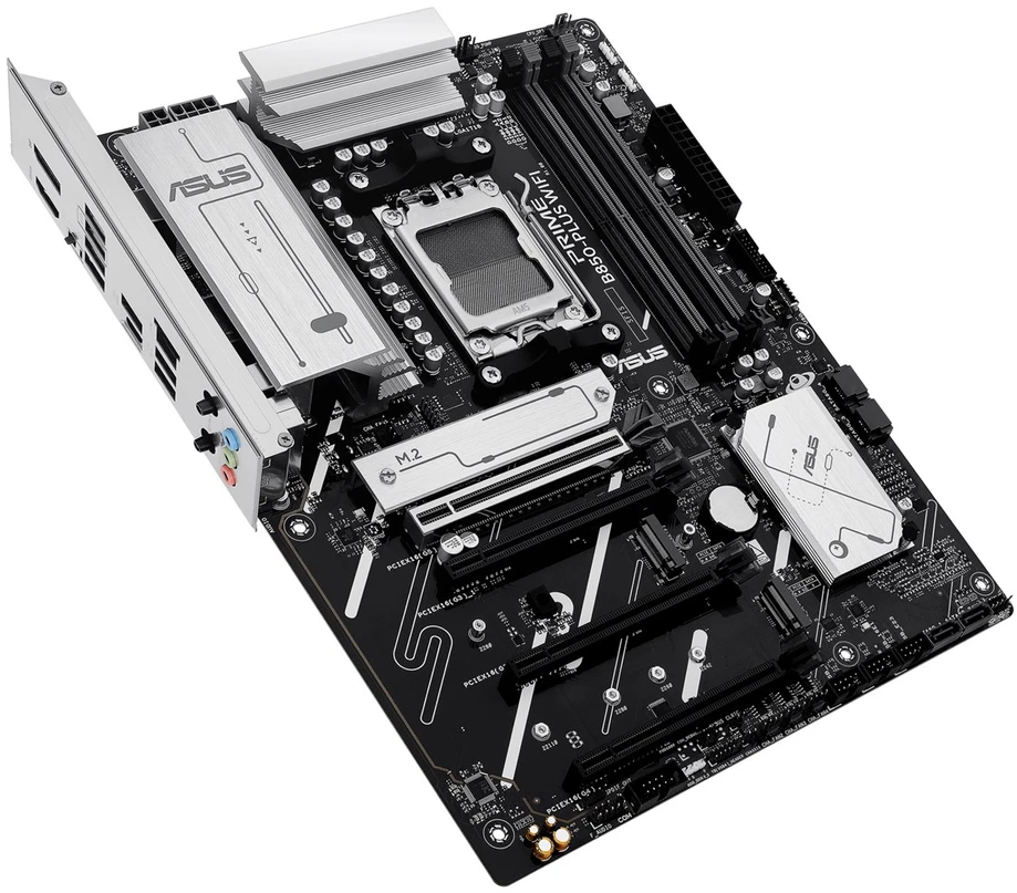 Pagrindinė plokštė - ASUS PRIME B850-PLUS WIFI ATX AM5 4xDDR5 Wi‑Fi 6E 2,5 Gb Ethernet 3xM.2 4xSATA III
