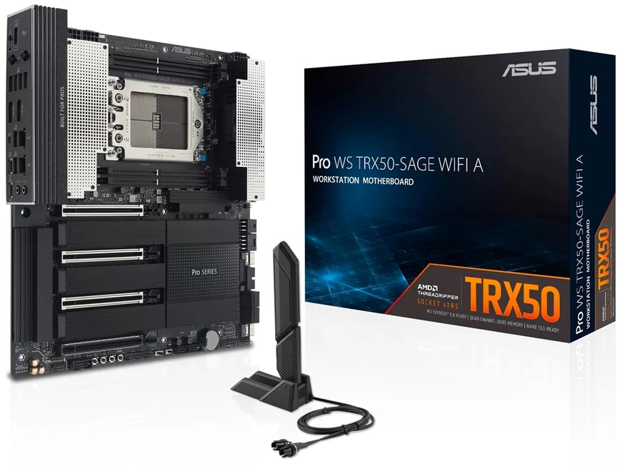 Pagrindinė plokštė - ASUS PRO WS TRX50-SAGE WIFI A, AMD TRX50, DDR5, Dual 10GbE