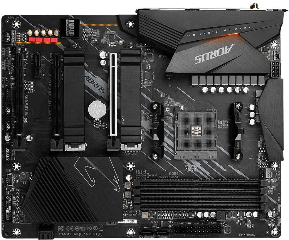 Pagrindinė plokštė Gigabyte B550 AORUS ELITE AX V2, AM4, ATX, DDR4