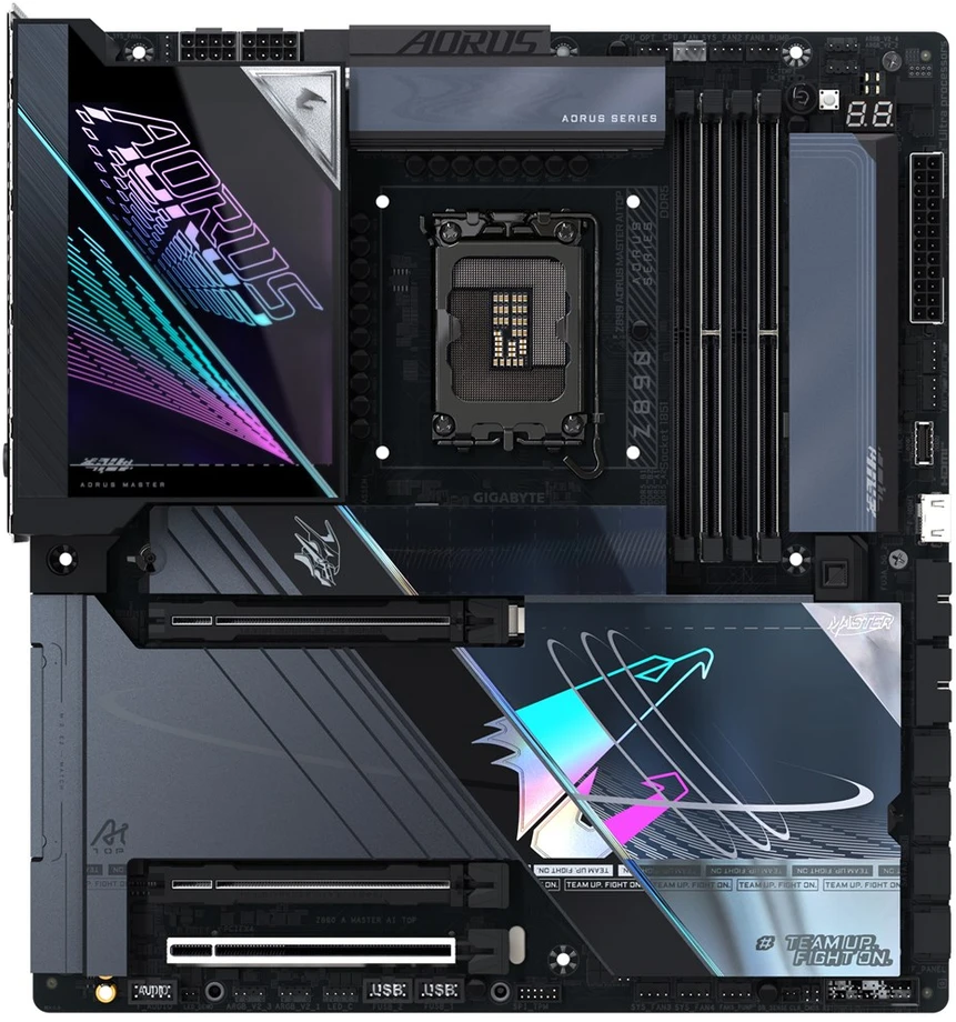 Pagrindinė Plokštė - Gigabyte Z890 AORUS MASTER AI TOP Juoda