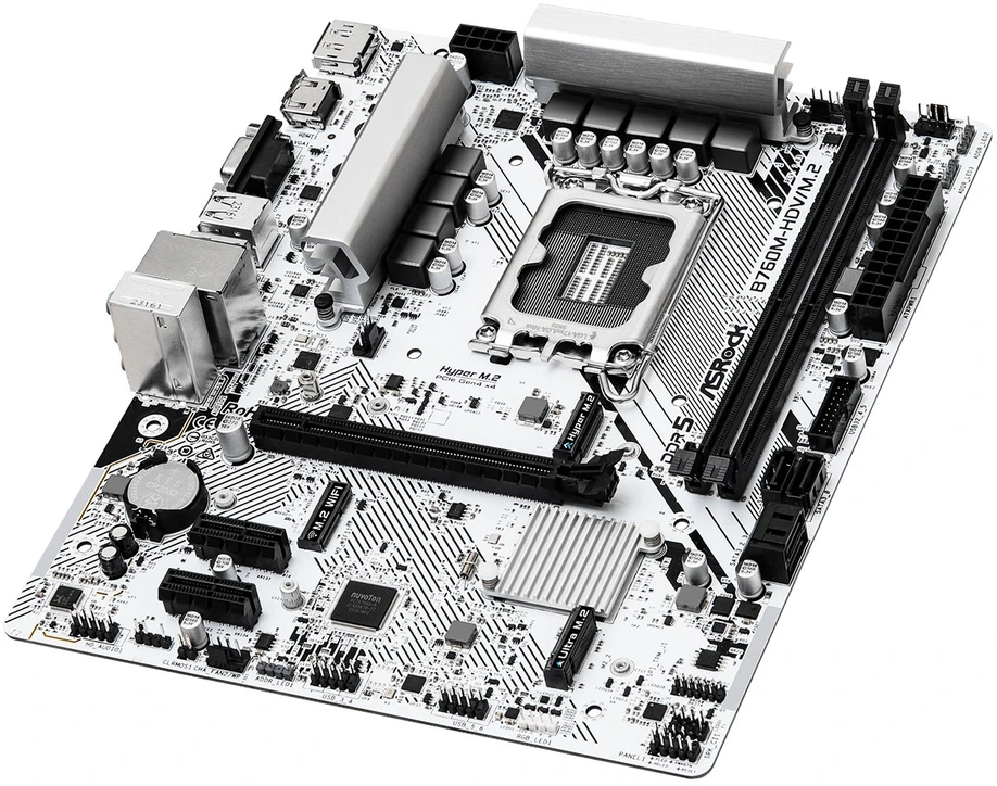ASROCK B760M-HDV/M.2 mATX LGA1700 2xDDR5 1xPCIe 4.0 x16 LAN 1Gb/s