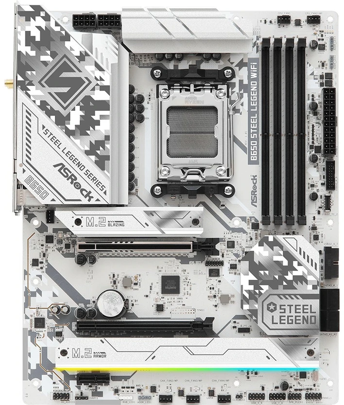 Pagrindinė plokštė ASRock B650 Steel Legend WiFi, ATX, AM5