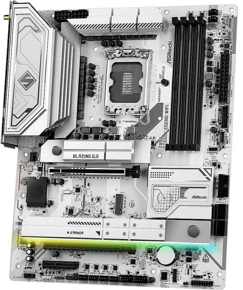 Motininė Plokštė - ASRock Z890 Steel Legend WiFi LGA 1851, Intel Core Ultra, 256GB DDR5, Wi-Fi 7, Thunderbolt 4
