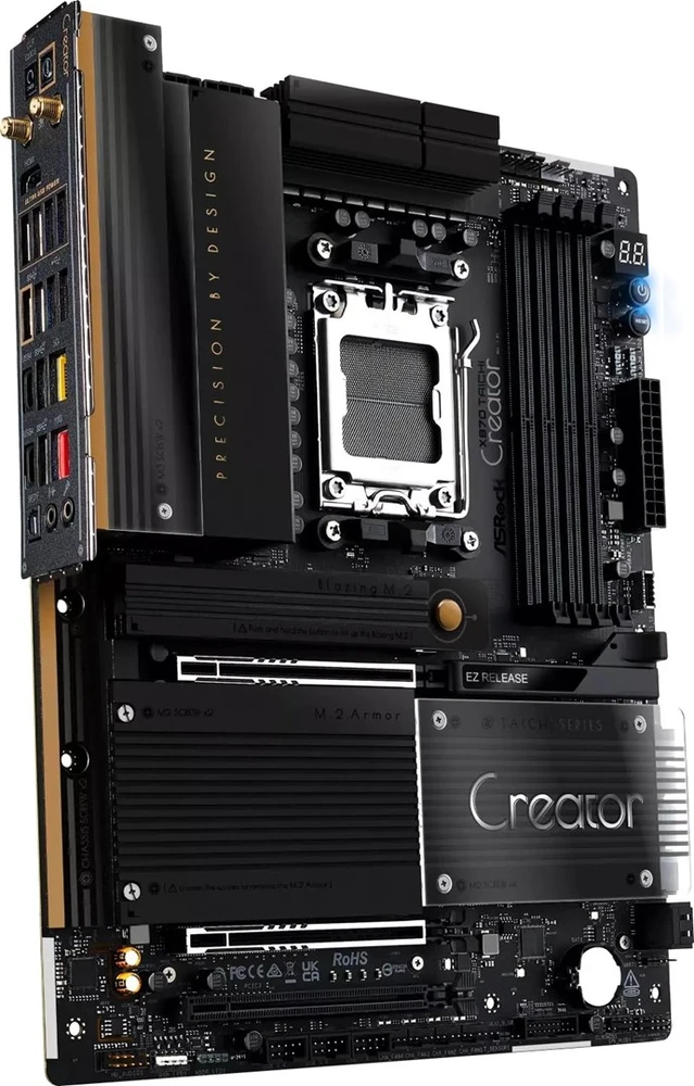 Pagrindinė plokštė ASRock X870 Taichi Creator | AM5 | ATX | 4 × DDR5 DIMM