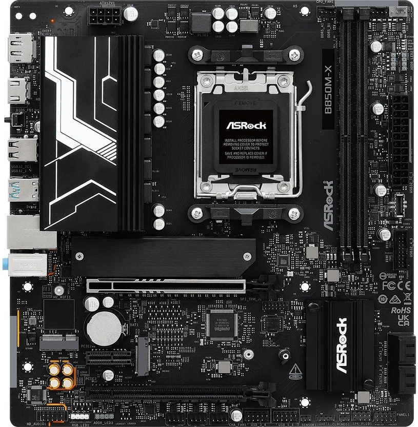 Pagrindinė plokštė Motininė Plokštė - Asrock B850M-X R2 AM5 DDR5 128GB USB 3.2 HDMI 2.1