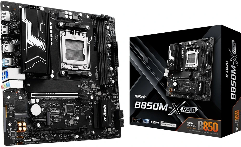 Pagrindinė plokštė Motininė Plokštė - Asrock B850M-X R2 AM5 DDR5 128GB USB 3.2 HDMI 2.1