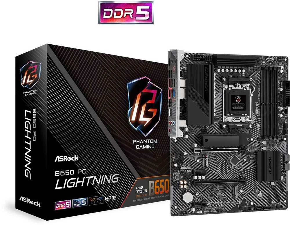 Pagrindinė plokštė ASRock B650 PG Lightning