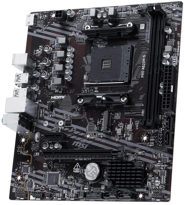 MSI PRO A520M-S pagrindinė plokštė