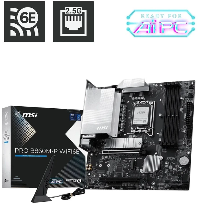 Pagrindinė plokštė MSI PRO B860M-P WIFI6E