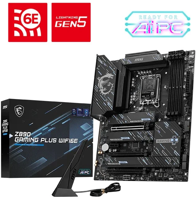 Pagrindinė plokštė MSI Z890 GAMING PLUS WIFI6E