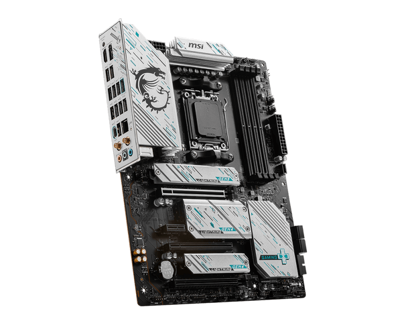 Pagrindinė plokštė MSI | X670E GAMING PLUS WIFI | Procesorių šeima AMD | Procesoriaus lizdas AM5 | DDR5 | Palaikomos standžiojo disko sąsajos SATA, M.2 | SATA jungčių skaičius 4