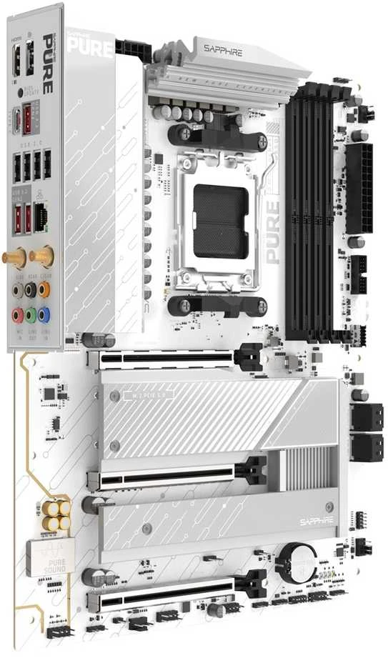 Sapphire PURE B850A WIFI 7 AMD B850 Socket AM5 ATX pagrindinė plokštė