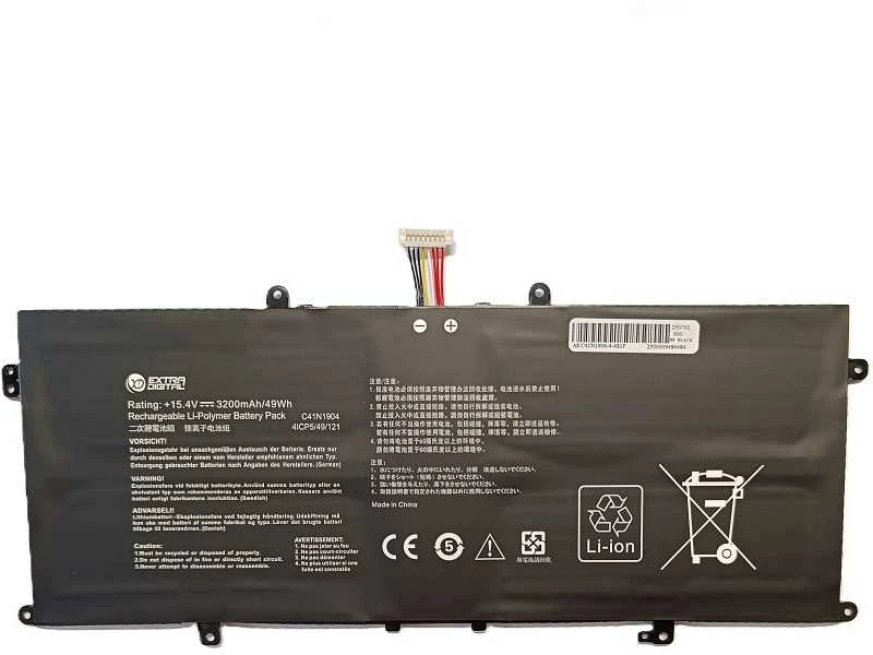Extra Digital Pakaitinė Baterija - ASUS C41N1904 3200mAh Pakaitinė Baterija