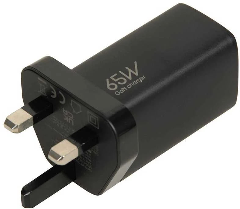 iBOX C-65 Juodas, GaN 65W universalus įkroviklis su JK kištuku