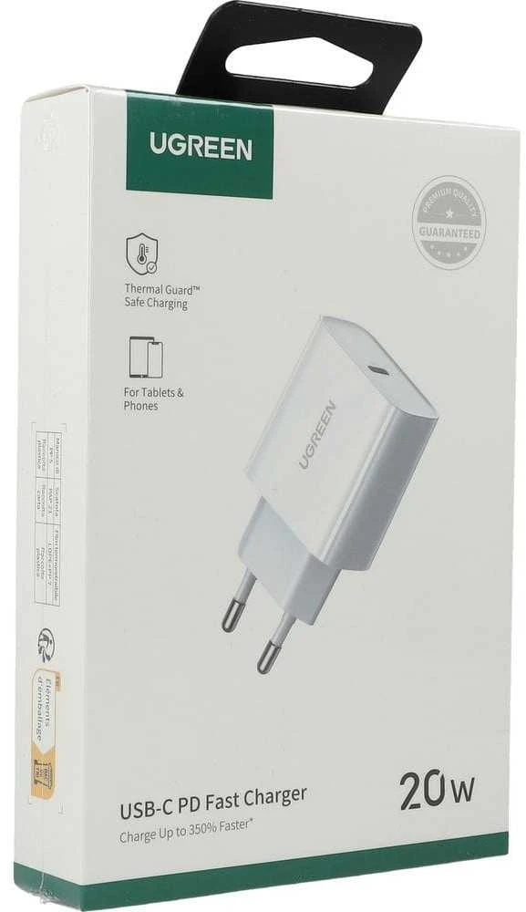 Ugreen USB Power Delivery 3.0 Quick Charge 4.0+ 20 W 3 A tinklo įkroviklis (baltas)