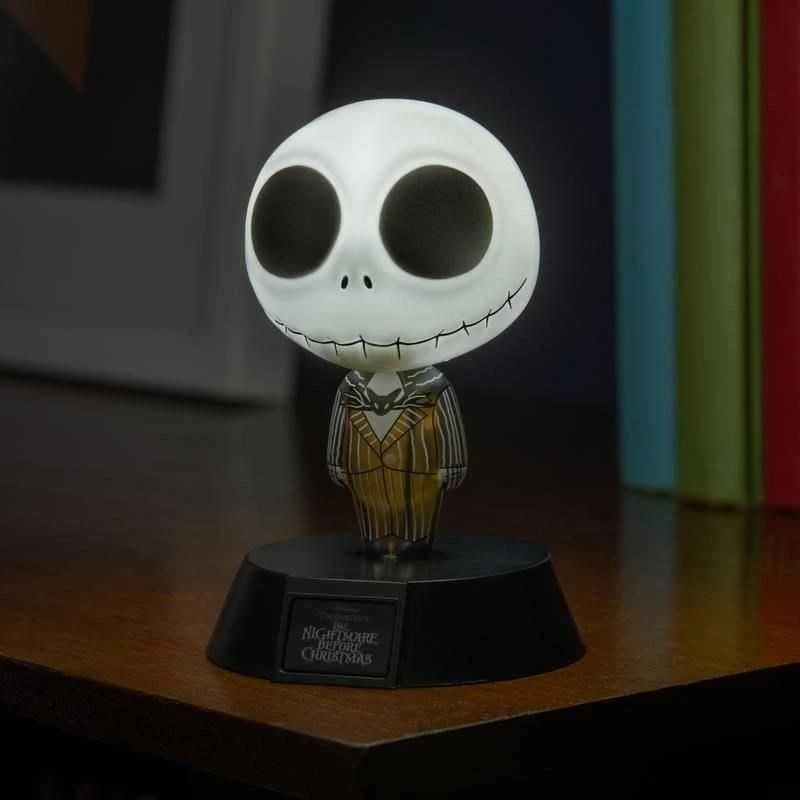 Paladone Šviestuvas - PP TNBC Jack Skellington 10 cm Juoda ir Balta