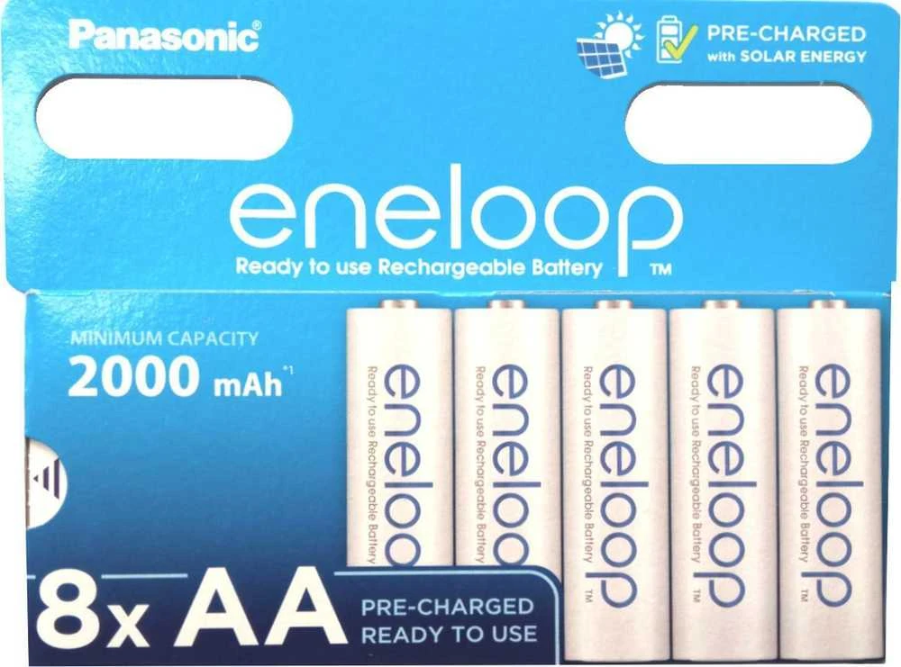 Akumuliatorius - PANASONIC ENELOOP AA 2000 mAh 8 vnt.